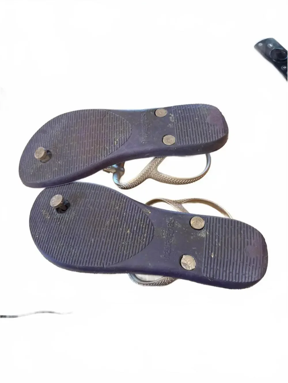 Havaianas Flash Urban Jewel Sandals Gold Purple Women’s Size 5/6 - Picture 4 of 5